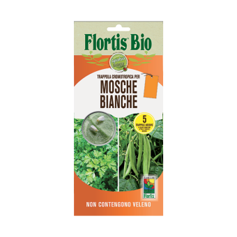 Flortis Trappola Cromotropica Color Arancio per Mosche Bianche 5pz