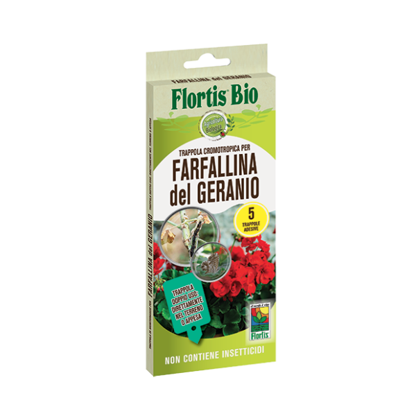 Flortis Trappola Cromotropica Color Verde Acqua per la Farfallina del Geranio
