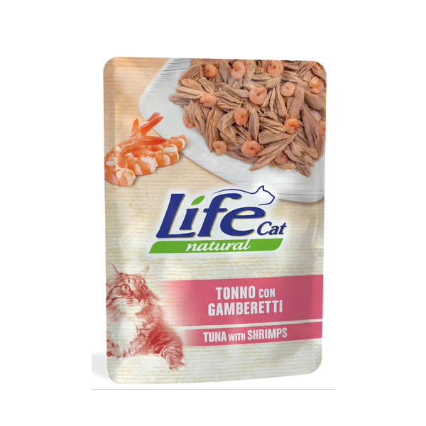 Buste Life Gatto con Tonno e Gamberetti  70g