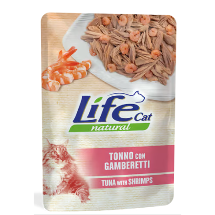 Buste Life Gatto con Tonno e Gamberetti  70g