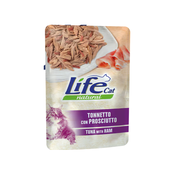 Buste Life Gatto Tonno con Prosciutto 70g
