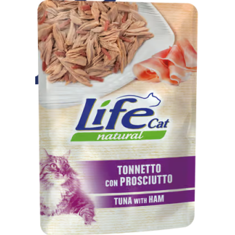 Buste Life Gatto Tonno con Prosciutto 70g