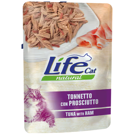 Buste Life Gatto Tonno con Prosciutto 70g