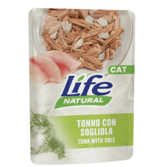 Buste Life Gatto Tonno con  Sogliola 70g