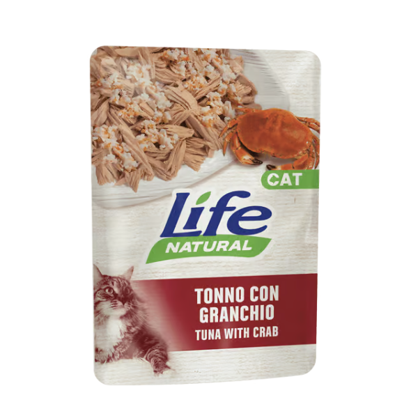 Buste Life Gatto Tonno con Granchio 70g