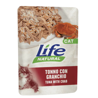 Buste Life Gatto Tonno con Granchio 70g