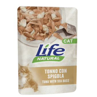 Buste Life Gatto Tonno con Spigola 70g