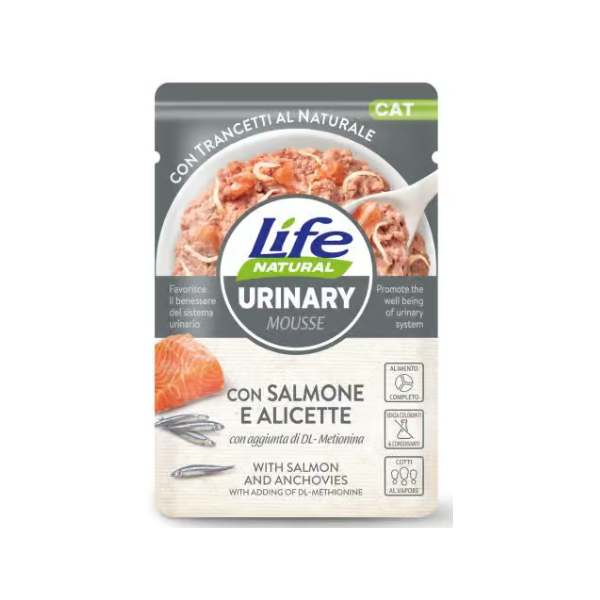 Buste Life Gatto Urinary Salmone e Alicette 70g