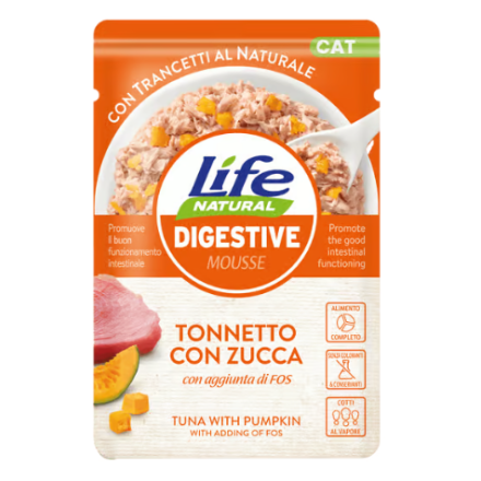 Buste Life Gatto Digestive Tonno e Zucca 70g