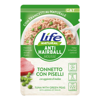 Buste Life Gatto Anti Hairball  Tonno e Piselli 70g