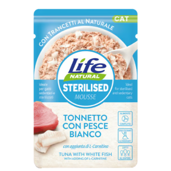 Buste Life Gatto  Sterilised Tonno e Pesce Bianco 70g