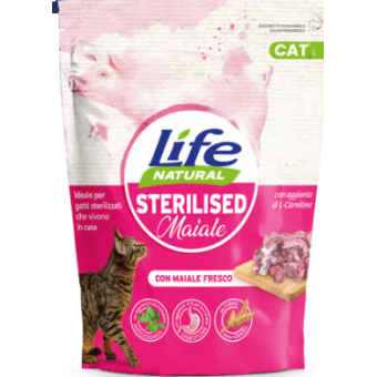 Life Cat Sterilised Maiale 800g