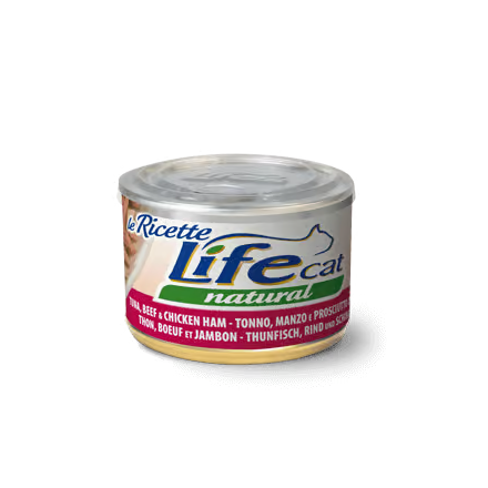 Life Cat Tonno con Manzo e Prosciutto 150g