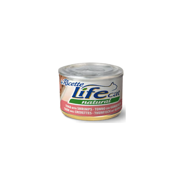 Life Cat Tonno con Gamberetti 150g