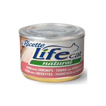 Life Cat Tonno con Gamberetti 150g