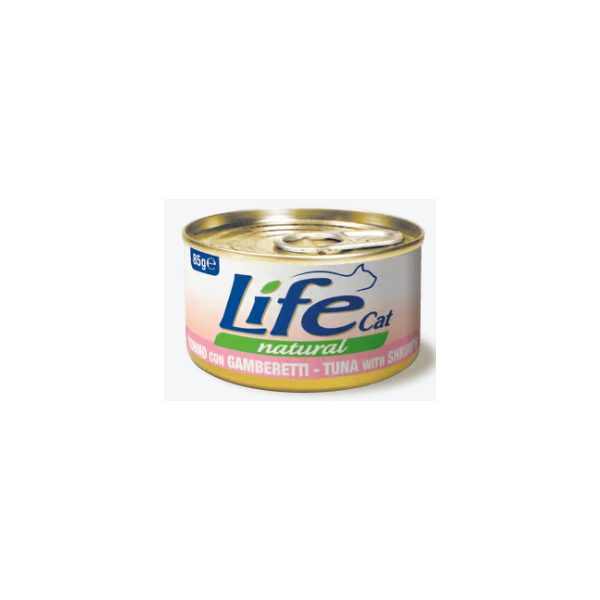 Life Cat Tonno con Gamberetti 85G