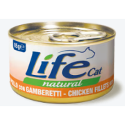 Life Cat Pollo con Gamberetti 85G
