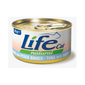 Life Cat Tonno con Pesce Bianco 85g