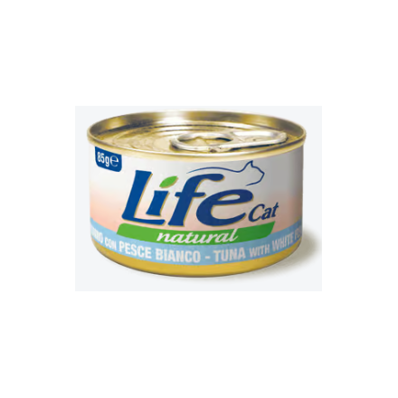 Life Cat Tonno con Pesce Bianco 85g