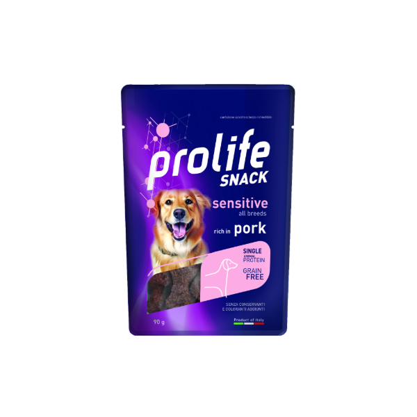 Snack Prolife Sensitive Grain Free al Maiale  90g
