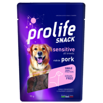 Snack Prolife Sensitive Grain Free al Maiale  90g