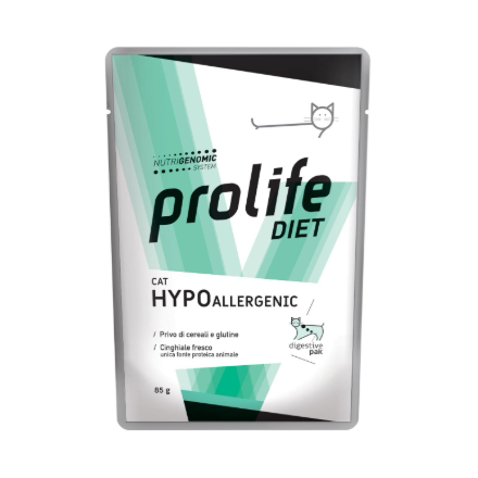 Buste Prolife Gatto Hypoallergenic al Cinghiale  85g