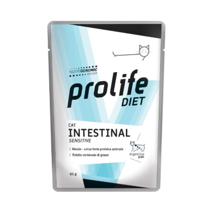 Buste Prolife Gatto Intestinal Sensitive al Maiale 85g