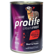 Prolife Adult Grain Free Sensitive Beef & Potato Medium/Large 400g