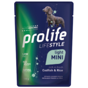 Buste Prolife Life Style Adult  Light Mini Codfish & Rice100g