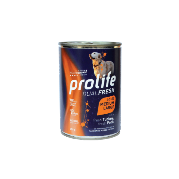 Prolife Dual Fresh  Adult Medium Large Turkey  400g