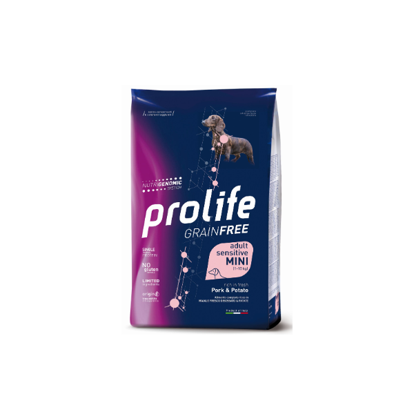Prolife Grain Free Adult Sensitive Pork & Potato Mini 7 kg