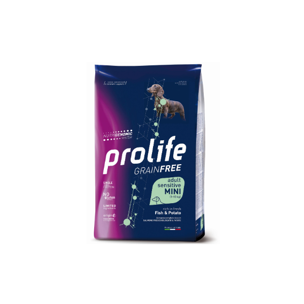 Prolife Grain Free Adult Sensitive Mini Fish & Potato 7 kg
