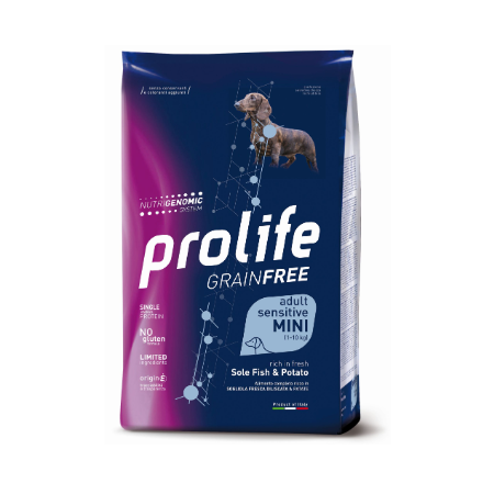 Prolife Grain Free Adult Sensitive Mini Sole Fish & Potato  2 kg
