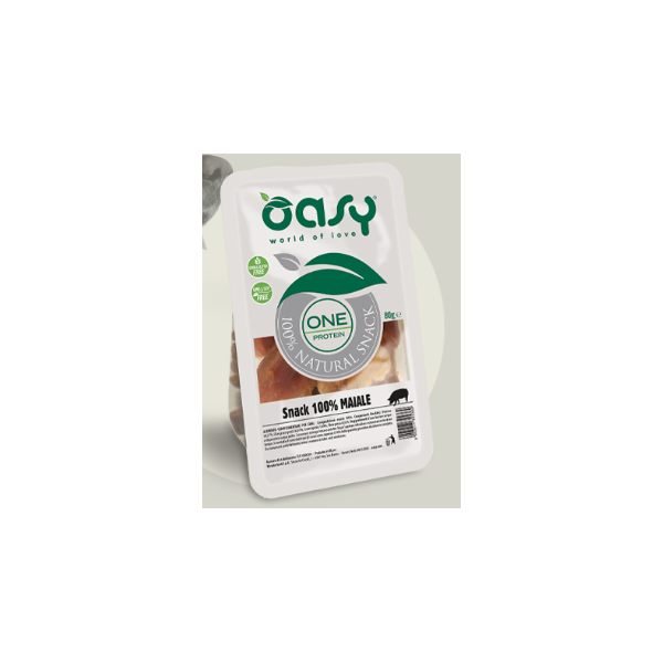 Snack Oasy Dog  Naturale One Protein 100% Maiale 80 gr