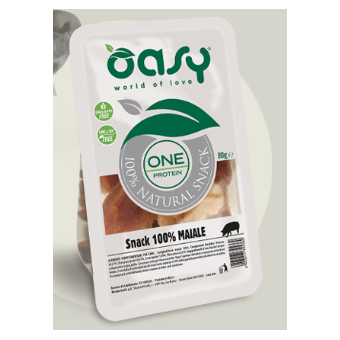 Snack Oasy Dog  Naturale One Protein 100% Maiale 80 gr