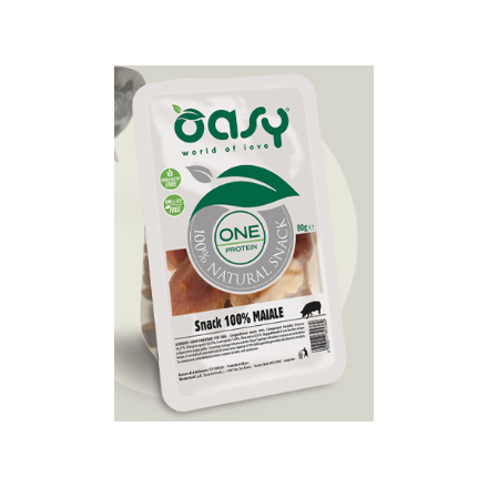 Snack Oasy Dog  Naturale One Protein 100% Maiale 80 gr