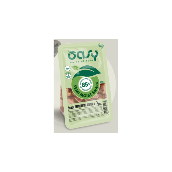 Snack Oasy  Dog Naturale Semi Umido Anatra  100 gr
