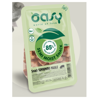 Snack Oasy Dog Naturale Semi umido Maiale  100 gr