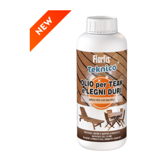 Flortis Olio Teknico Per Teak e Legni Duri 700 ml
