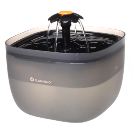 Flamingo Fontanella Flowie Quadrato Nero 2 litri
