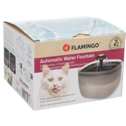 Flamingo Fontanella Flowie Quadrato Nero 2 litri