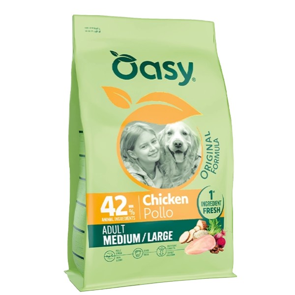 Oasy Adult Medium Pollo 12Kg I Agrigarden San Marino