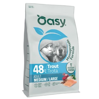 MONOPROTEIN FORMULA • Oasy Adult Medium/Large Trota 10Kg
