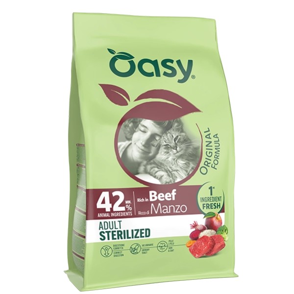 Oasy Original Formula  Adult Sterilized Manzo kg 1.5