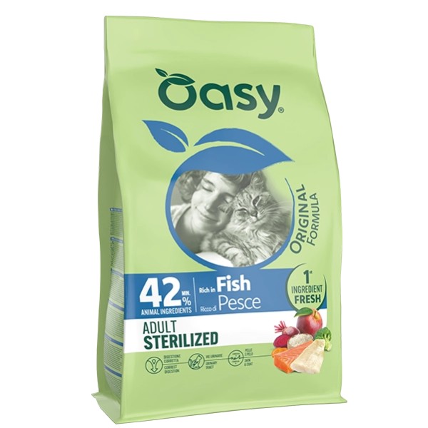 Oasy Original Formula Adult Sterilized Pesce  kg 1.5