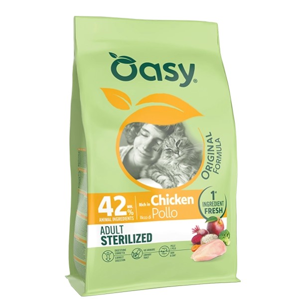 Oasy Original Formula Adult Sterilized Pollo  kg 1.5