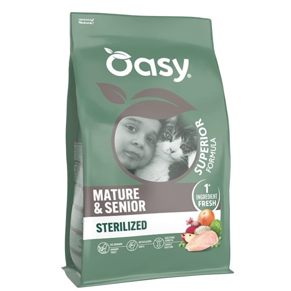 Oasy Superior Formula Mature & Senior Sterilized Pollo  1.5 kg