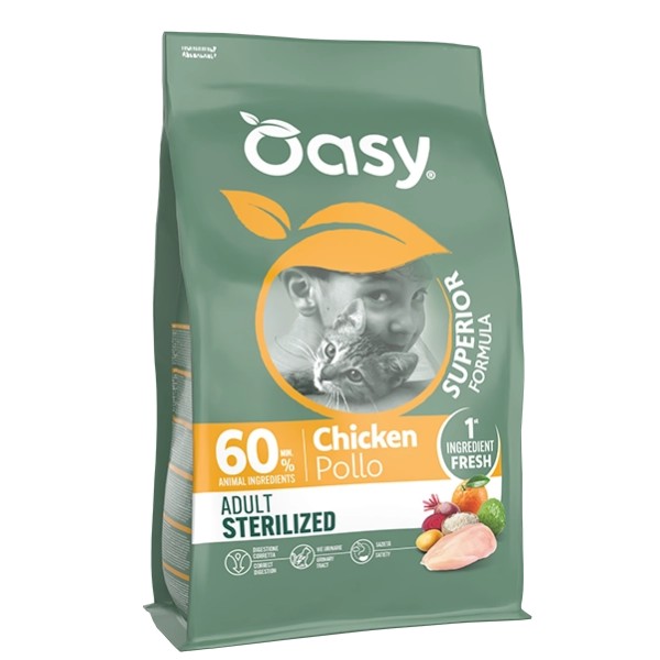 Oasy Superior Formula Adult Sterilized Pollo 6 kg