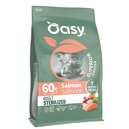 Oasy Superior Formula Adult Sterilized Salmone 6 kg
