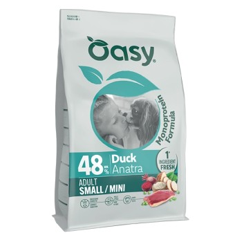 MONOPROTEIN FORMULA • Oasy Adult Small/Mini Anatra 2Kg